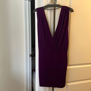 Purple backless dress